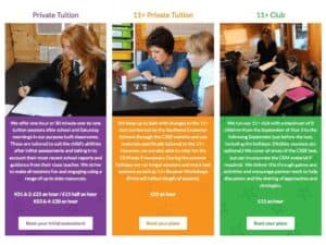 Bright Stars Website page