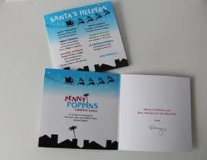 Penny Poppins Christmas card design
